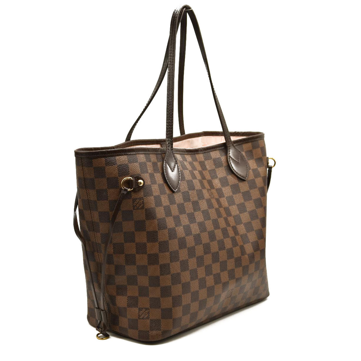 LOUIS VUITTON  Damier Ebene Neo Neverfull MM Rose Ballerine AR5106