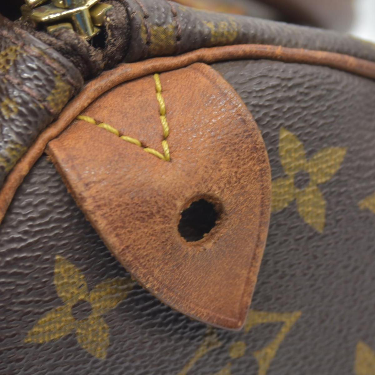 1998 $1490 Louis Vuitton Speedy 25 Handbag Monogram Brown SP1928