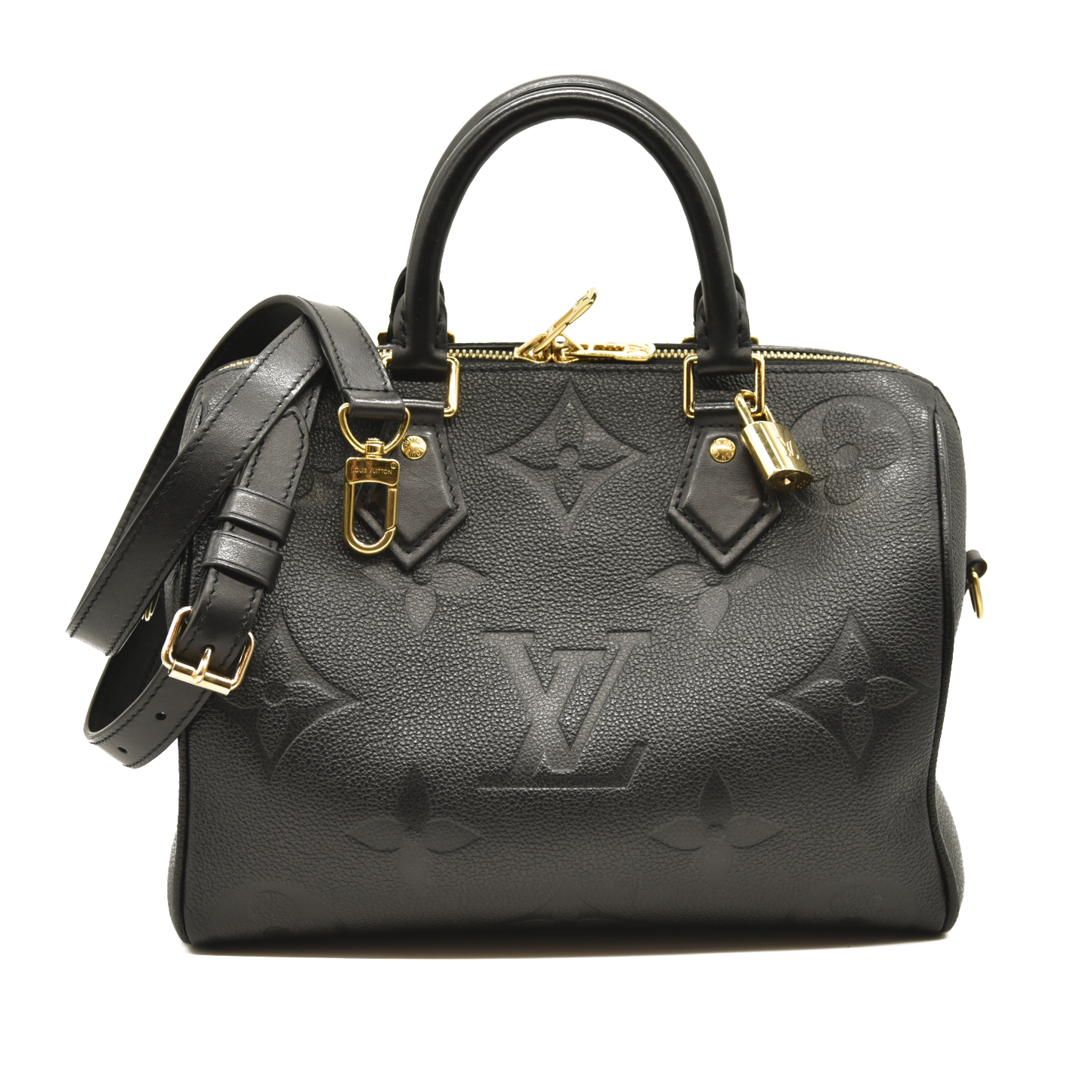 Louis Vuitton  Empreinte Monogram Giant Speedy Bandouliere 25 Black RFID