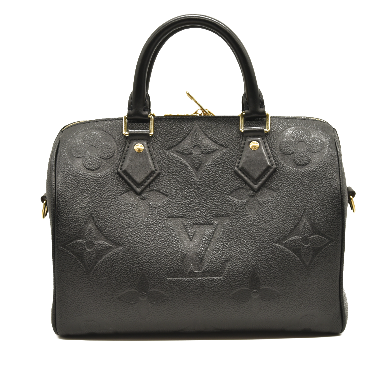 Louis Vuitton  Empreinte Monogram Giant Speedy Bandouliere 25 Black RFID