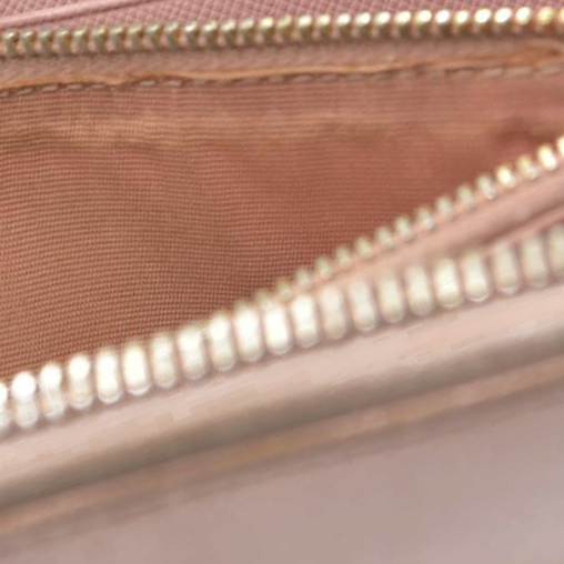 $1050 PRADA Logo Plate Saffiano Leather Zip Around Long Wallet Pink