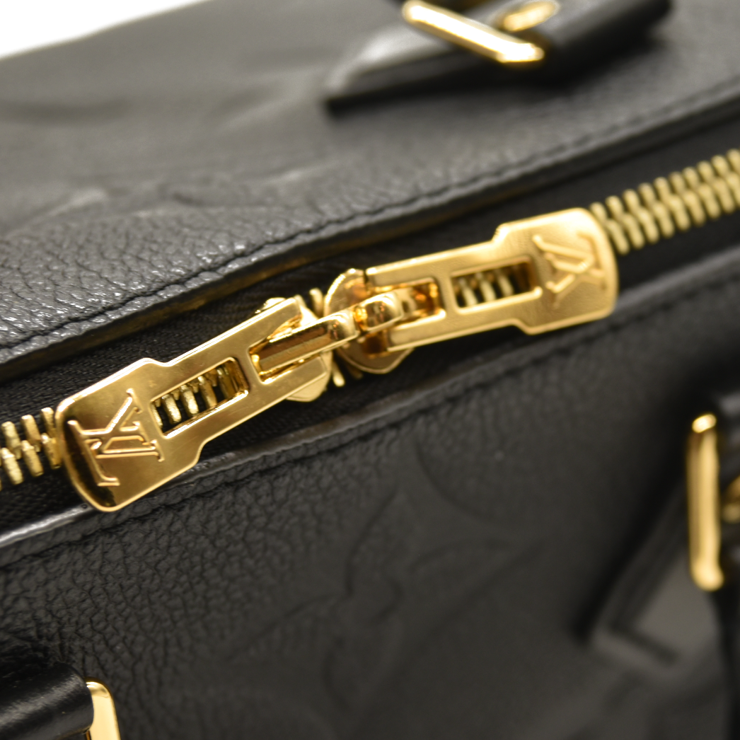Louis Vuitton  Empreinte Monogram Giant Speedy Bandouliere 25 Black RFID