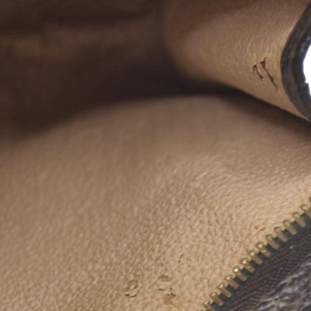 Louis Vuitton Monogram Poche Toilette 15 Cosmetics Pouch Purse Brown MB0042