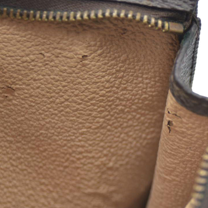 Louis Vuitton Monogram Poche Toilette 15 Cosmetics Pouch Purse Brown MB0042