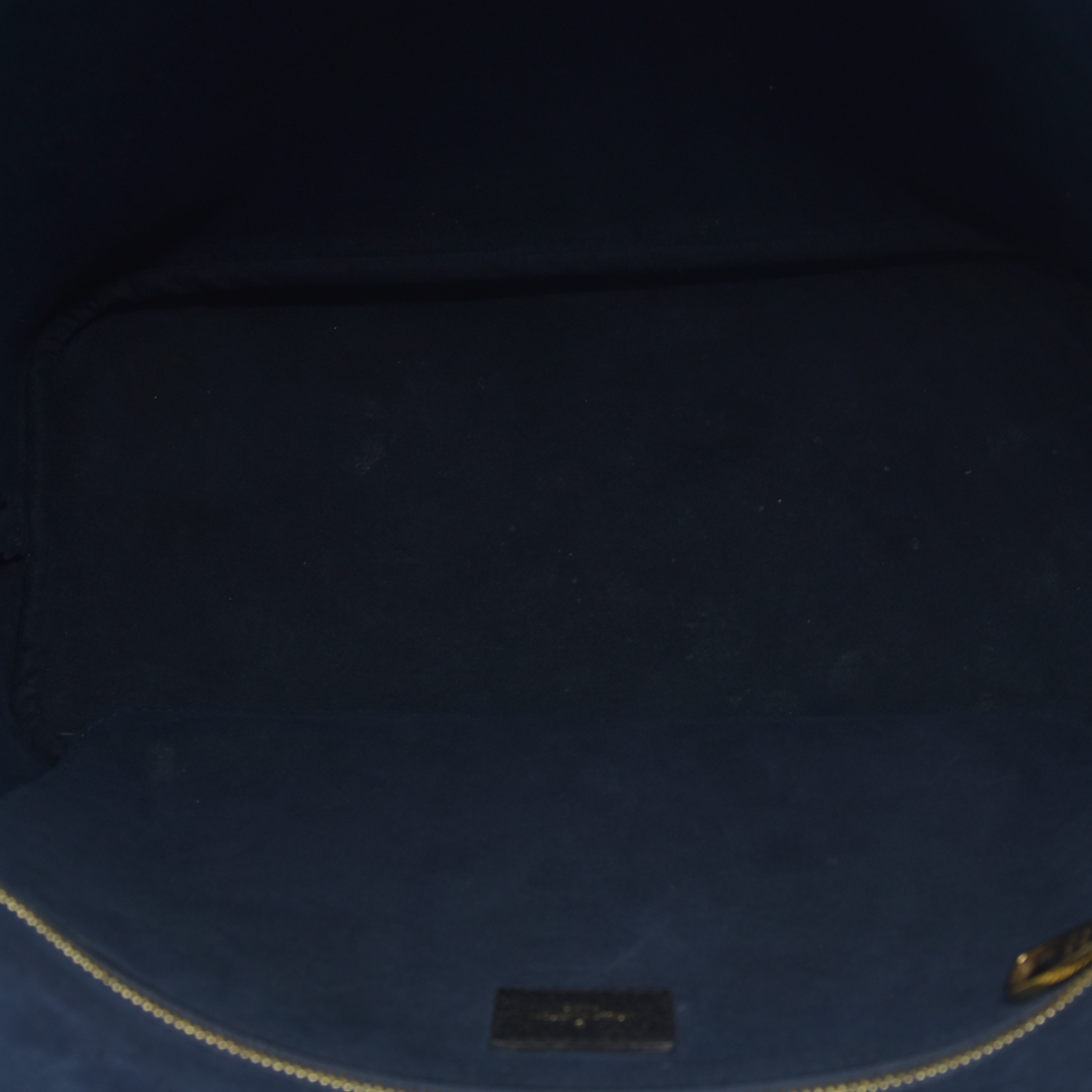 AUCTION $2800 Louis Vuitton  Empreinte Monogram Giant Neverfull MM Black RFID Tote