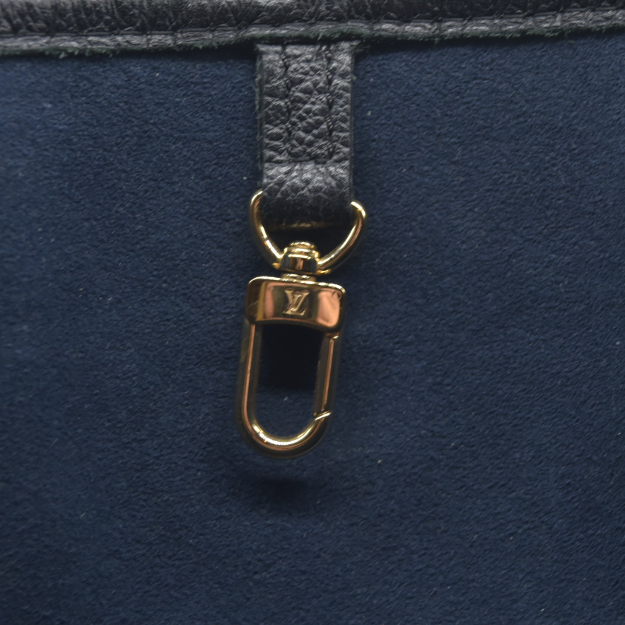 AUCTION $2800 Louis Vuitton  Empreinte Monogram Giant Neverfull MM Black RFID Tote