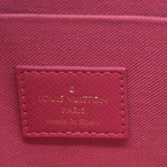 Louis Vuitton  Monogram 2021 Christmas Animation Hollywood Pochette Felicie Chain Wallet Fuchsia