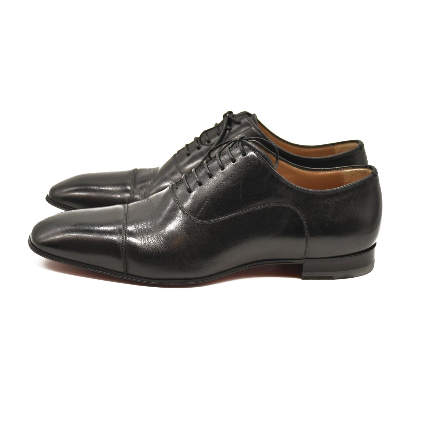 CHRISTIAN LOUBOUTIN  Calfskin Mens Greggo Flat Oxfords 40.5 Black