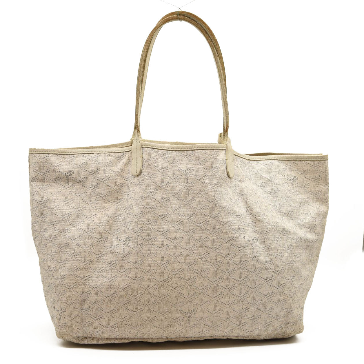 Goyard Goyardine Saint Louis PM White Tote