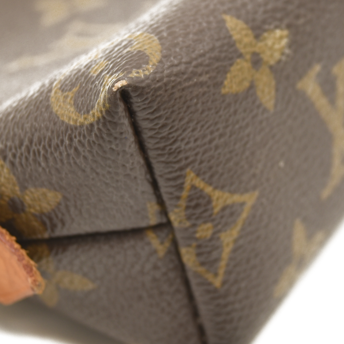 Louis Vuitton  Monogram Cosmetic Pouch M47515 Pen Marks CA0055