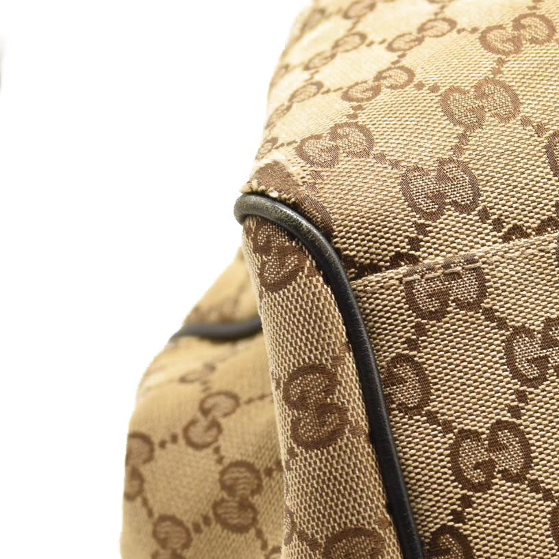 GUCCI Monogram Medium Sukey Tote Dark Brown