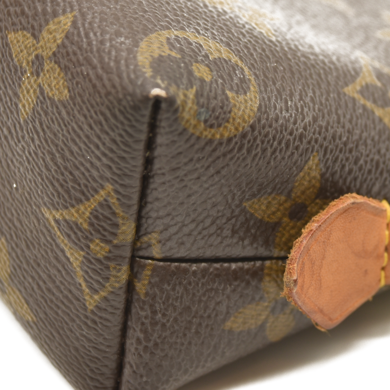 Louis Vuitton  Monogram Cosmetic Pouch M47515 Pen Marks CA0055