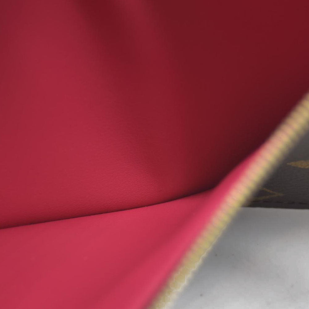 Louis Vuitton  Monogram 2021 Christmas Animation Hollywood Pochette Felicie Chain Wallet Fuchsia