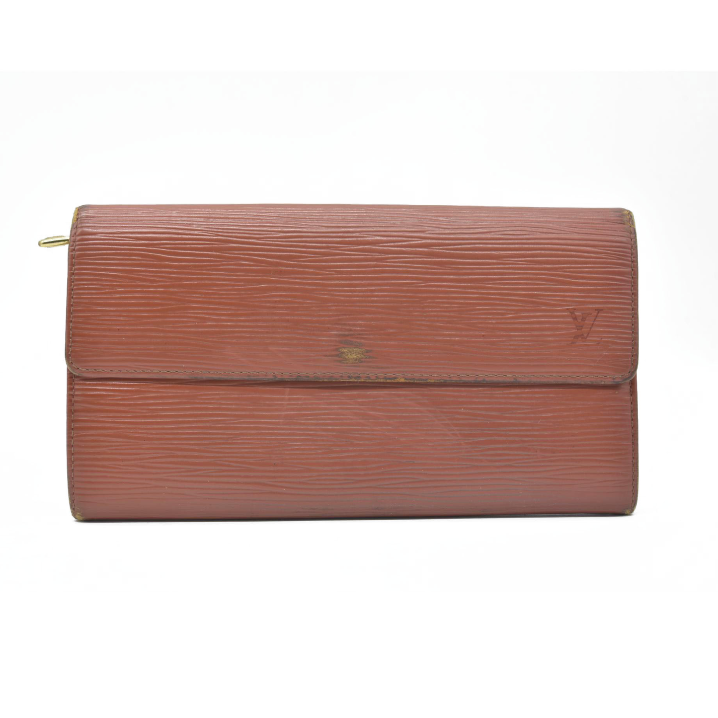 $805 Louis Vuitton Epi Porte Feuille Sarah Leather Long Bifold Wallet CA0975