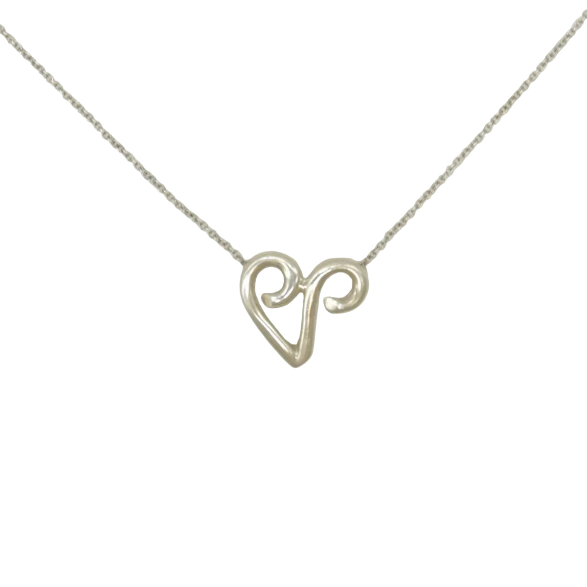 $440 TIFFANY&Co. Tiffany V Initial Paloma Picasso Accessory Pendant Necklace CONSIGNMENT