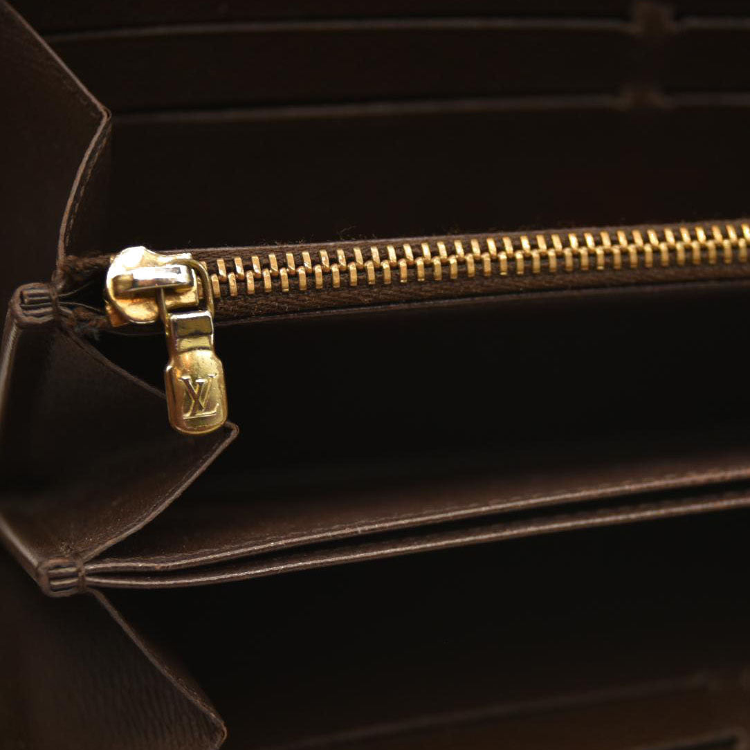 Louis Vuitton  Damier Ebene Zippy Wallet MI3143