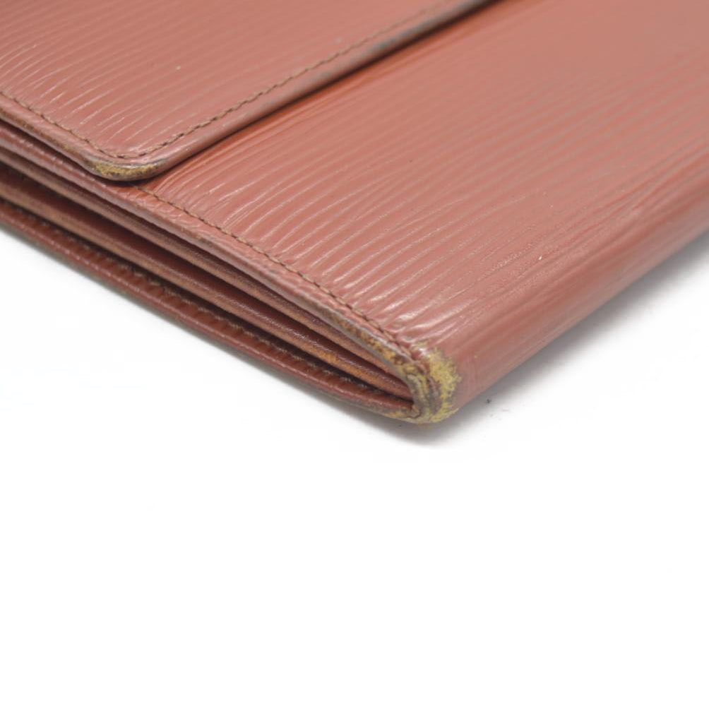 $805 Louis Vuitton Epi Porte Feuille Sarah Leather Long Bifold Wallet CA0975
