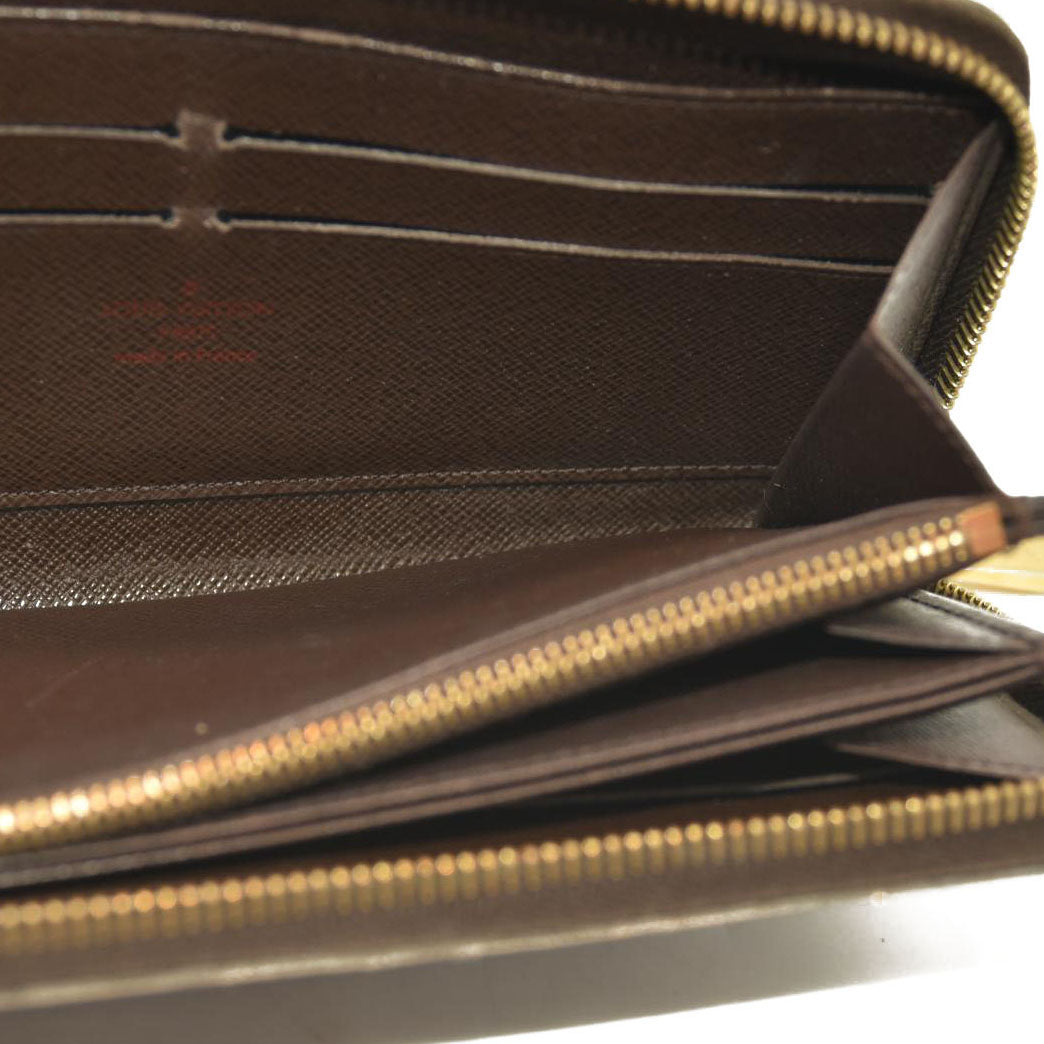 Louis Vuitton  Damier Ebene Zippy Wallet MI3143