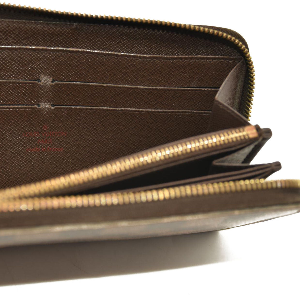 Louis Vuitton  Damier Ebene Zippy Wallet MI3143