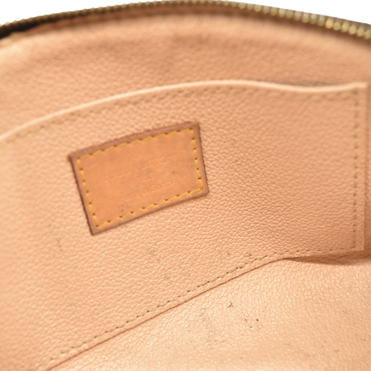 Louis Vuitton  Monogram Cosmetic Pouch M47515 Pen Marks CA0055