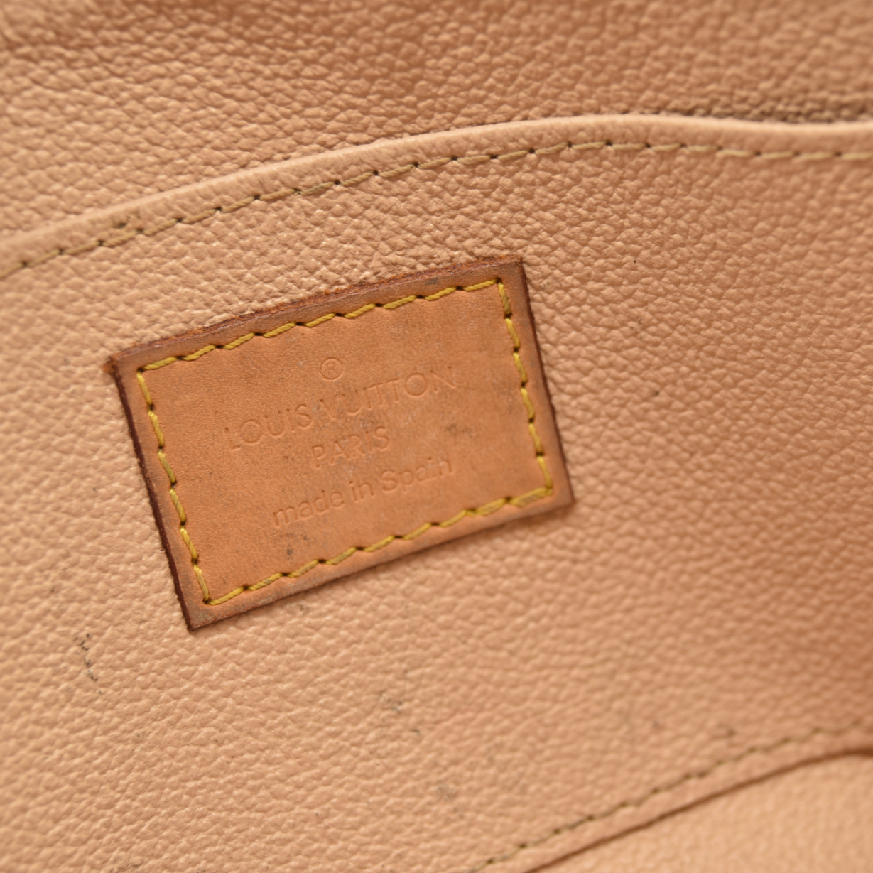 Louis Vuitton  Monogram Cosmetic Pouch M47515 Pen Marks CA0055