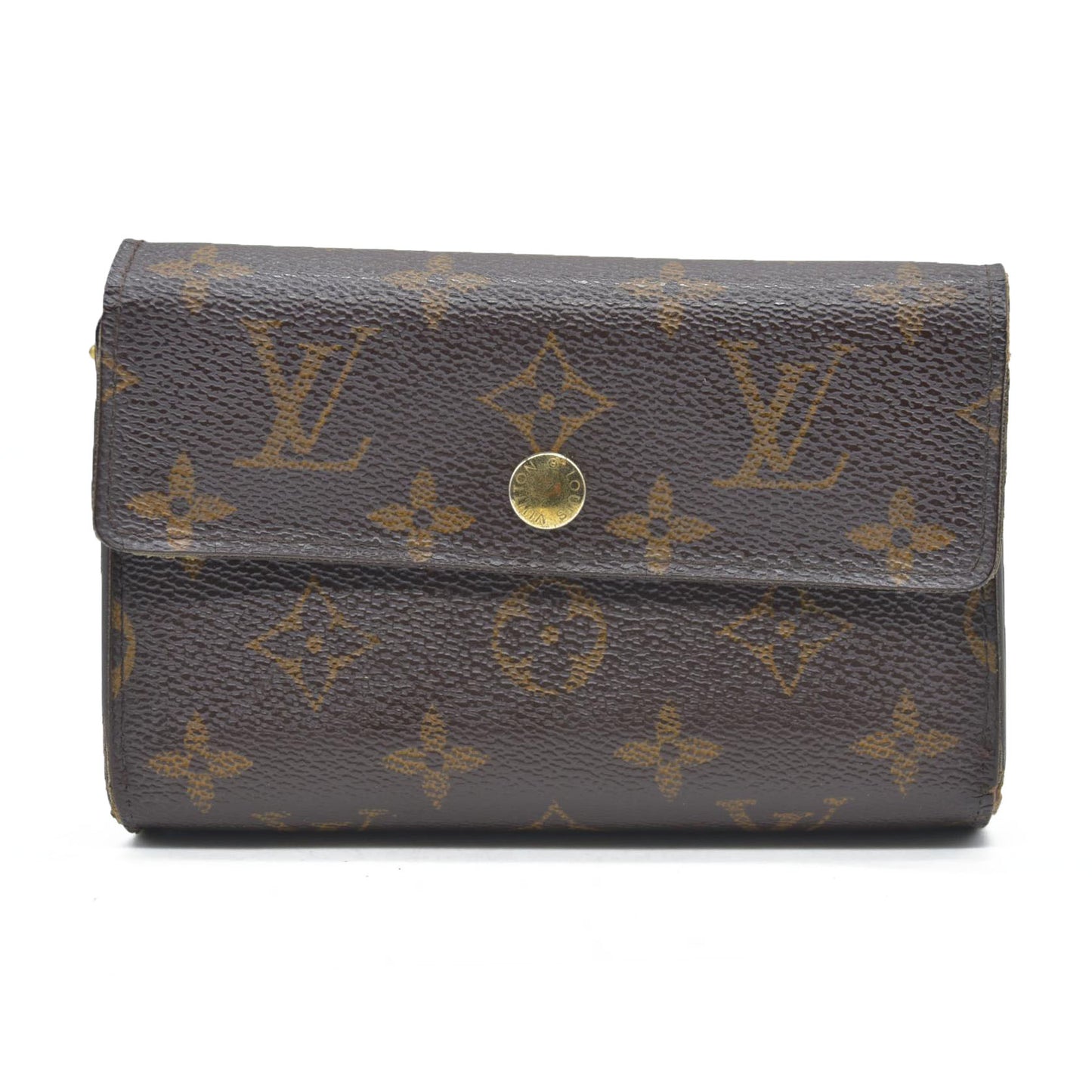 AUCTION $610 LOUIS VUITTON Monogram Alexandra Trifold Wallet CA4018