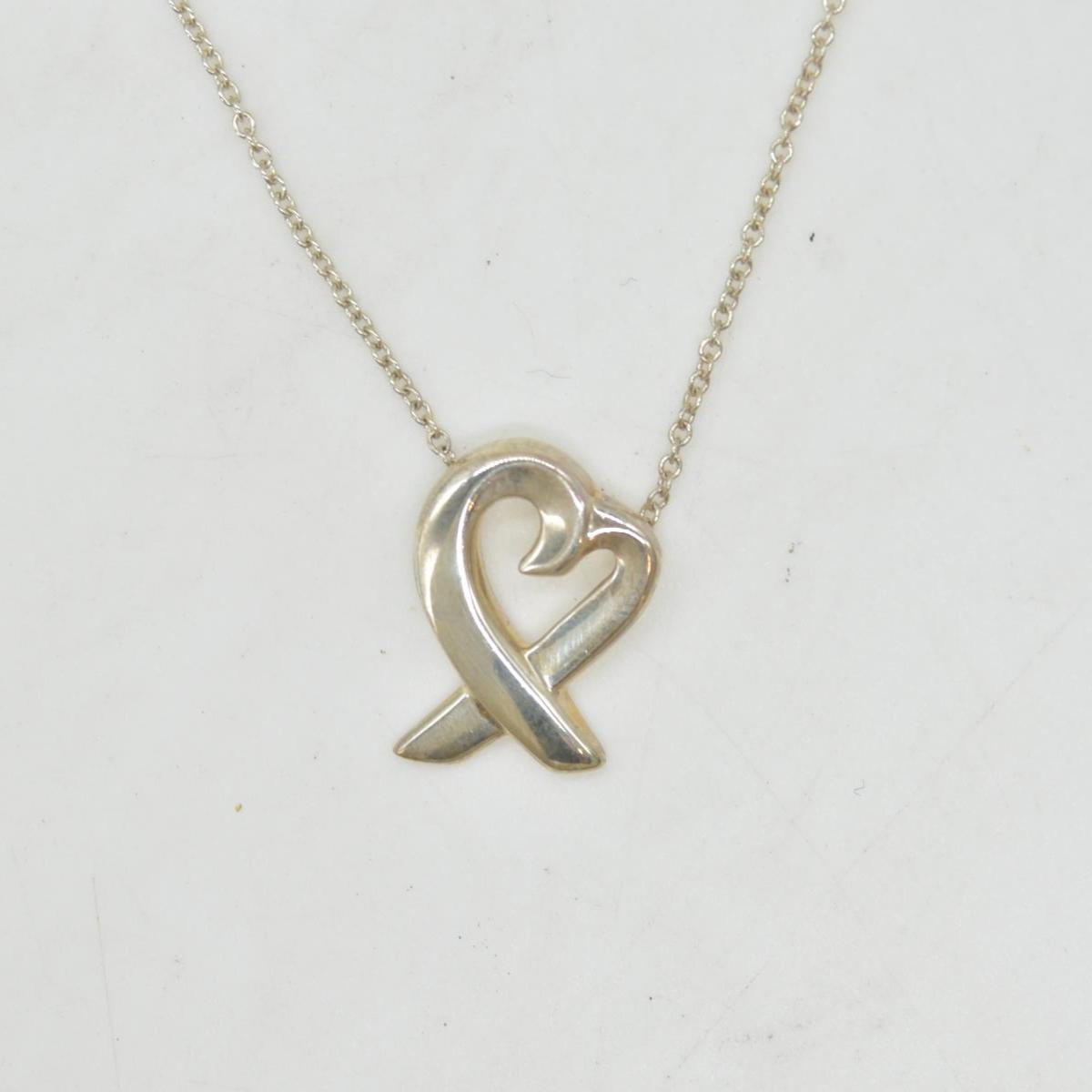 $440 Tiffany & Co. Sterling Silver Paloma Picasso Loving Heart Necklace CONSIGNMENT