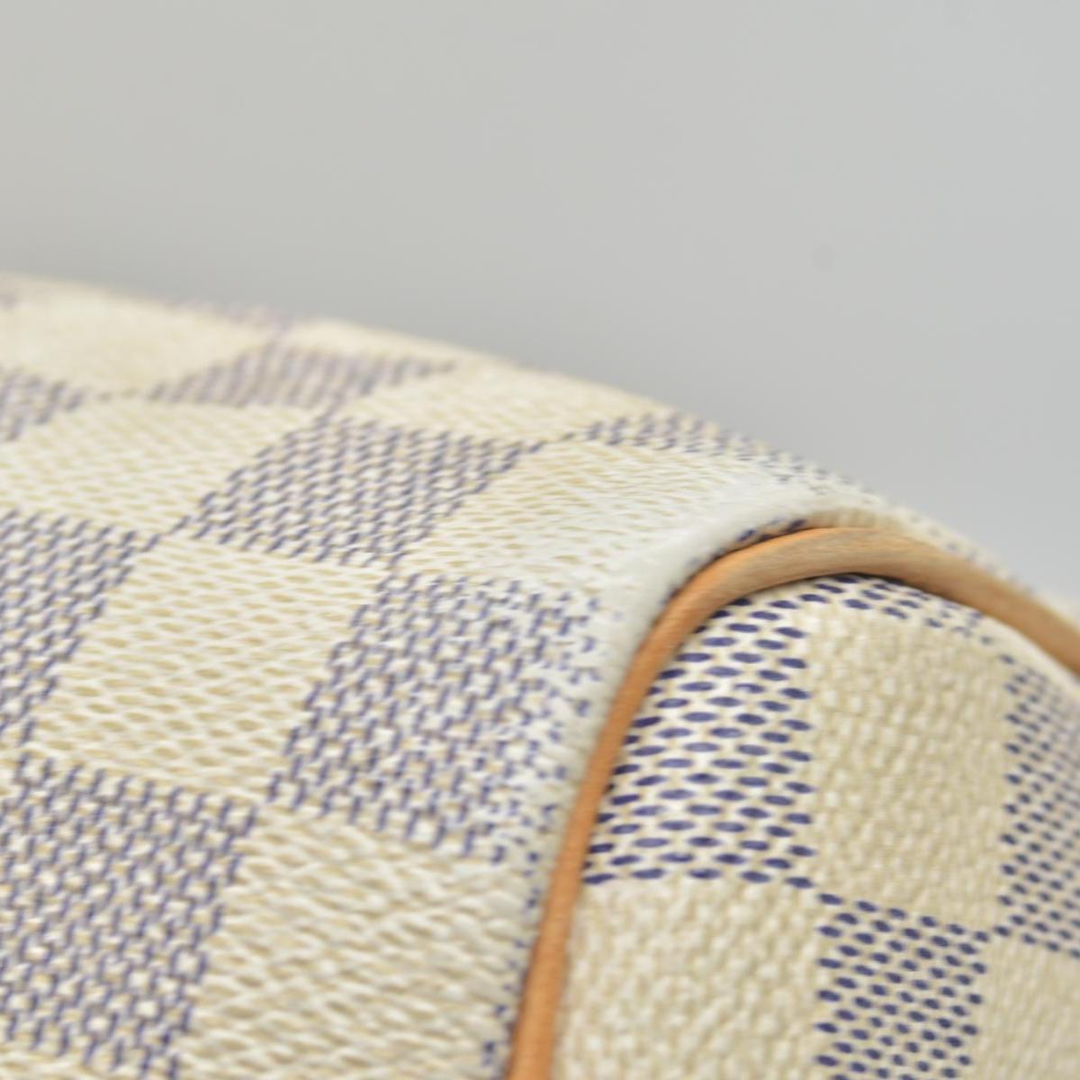 $1730 2009 Louis Vuitton Damier Azur Speedy 35 SD2059