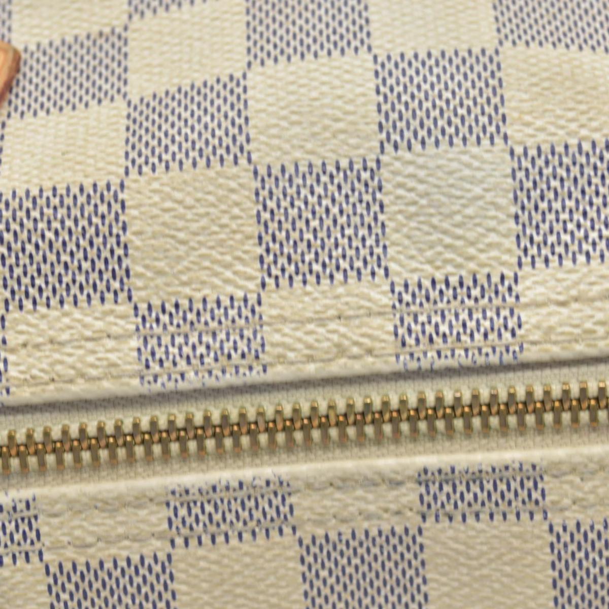 $1730 2009 Louis Vuitton Damier Azur Speedy 35 SD2059