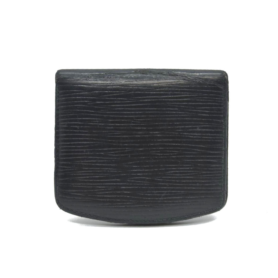 Louis Vuitton Epi Porte Mannaie Cuvette Souple Coin Purse Wallet Black/2BC3748