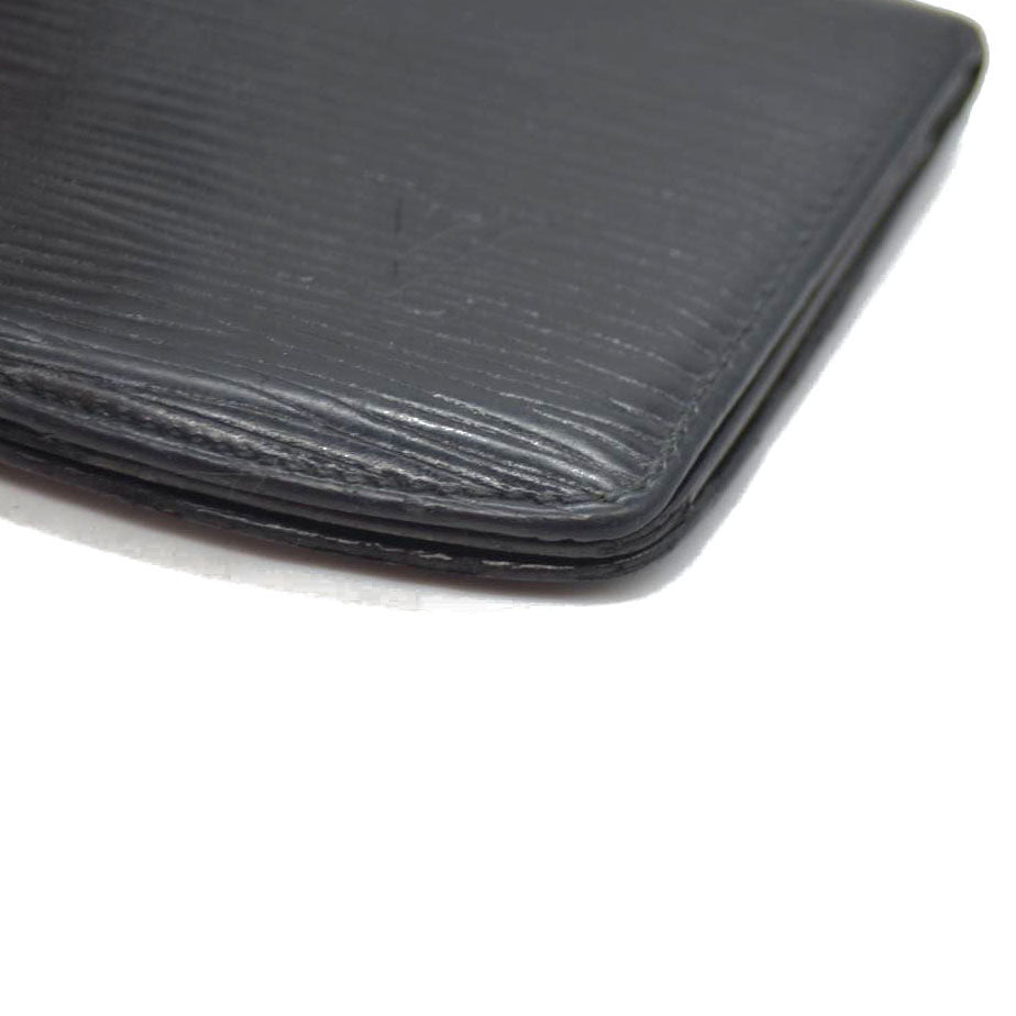 Louis Vuitton Epi Porte Mannaie Cuvette Souple Coin Purse Wallet Black/2BC3748