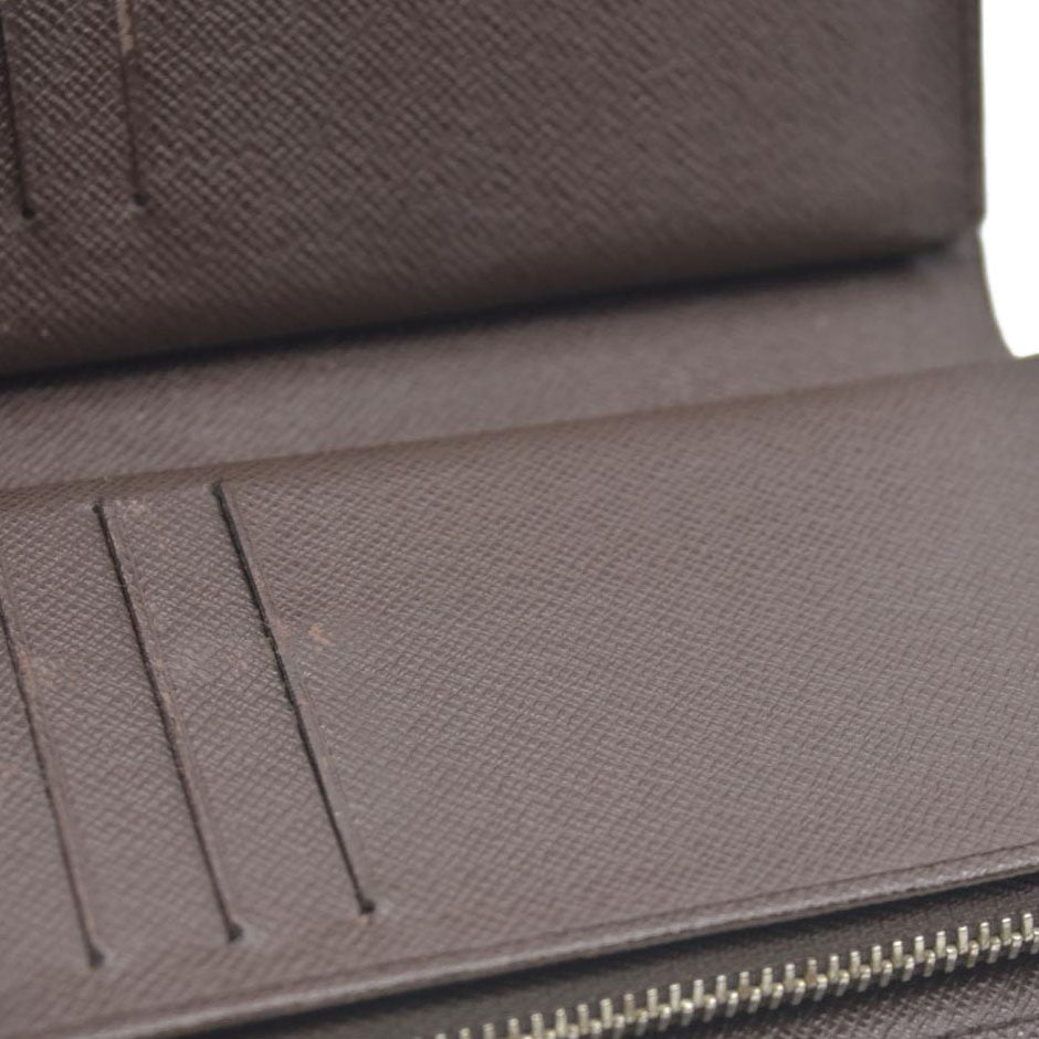 AUCTION $610 Louis Vuitton  Damier Ebene Porte Tresor Etui Papiers Wallet CA0112