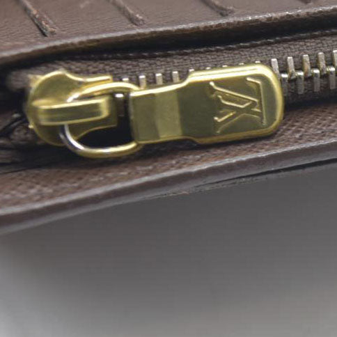 AUCTION $610 Louis Vuitton  Damier Ebene Porte Tresor Etui Papiers Wallet CA0112