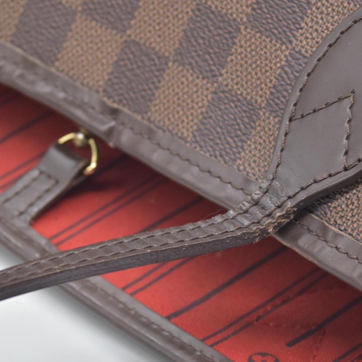 $2240 Louis Vuitton Damier Ebene Neo Neverfull GM Tote TJ4180 2010