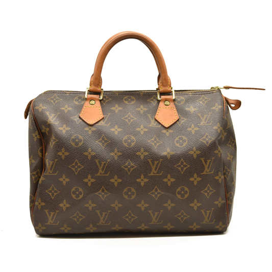 Louis Vuitton Monogram Speedy 30  M41108  Doctors Satchel Brown TH0042