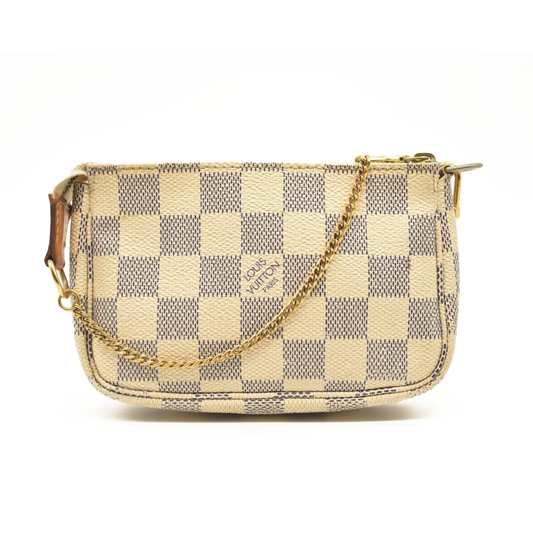 LOUIS VUITTON Damier Azur Mini Pochette Accessories DU2107