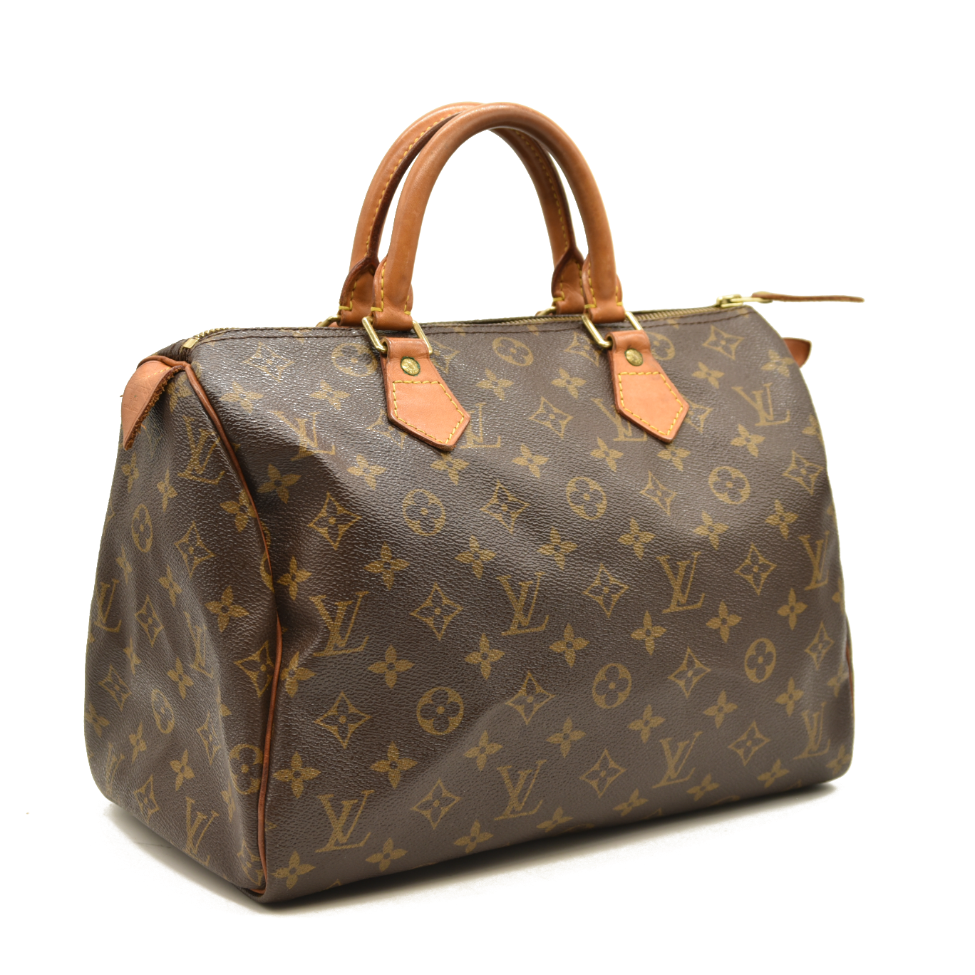 Louis Vuitton Monogram Speedy 30  M41108  Doctors Satchel Brown TH0042