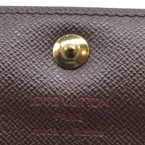 AUCTION $610 Louis Vuitton  Damier Ebene Porte Tresor Etui Papiers Wallet SP2077