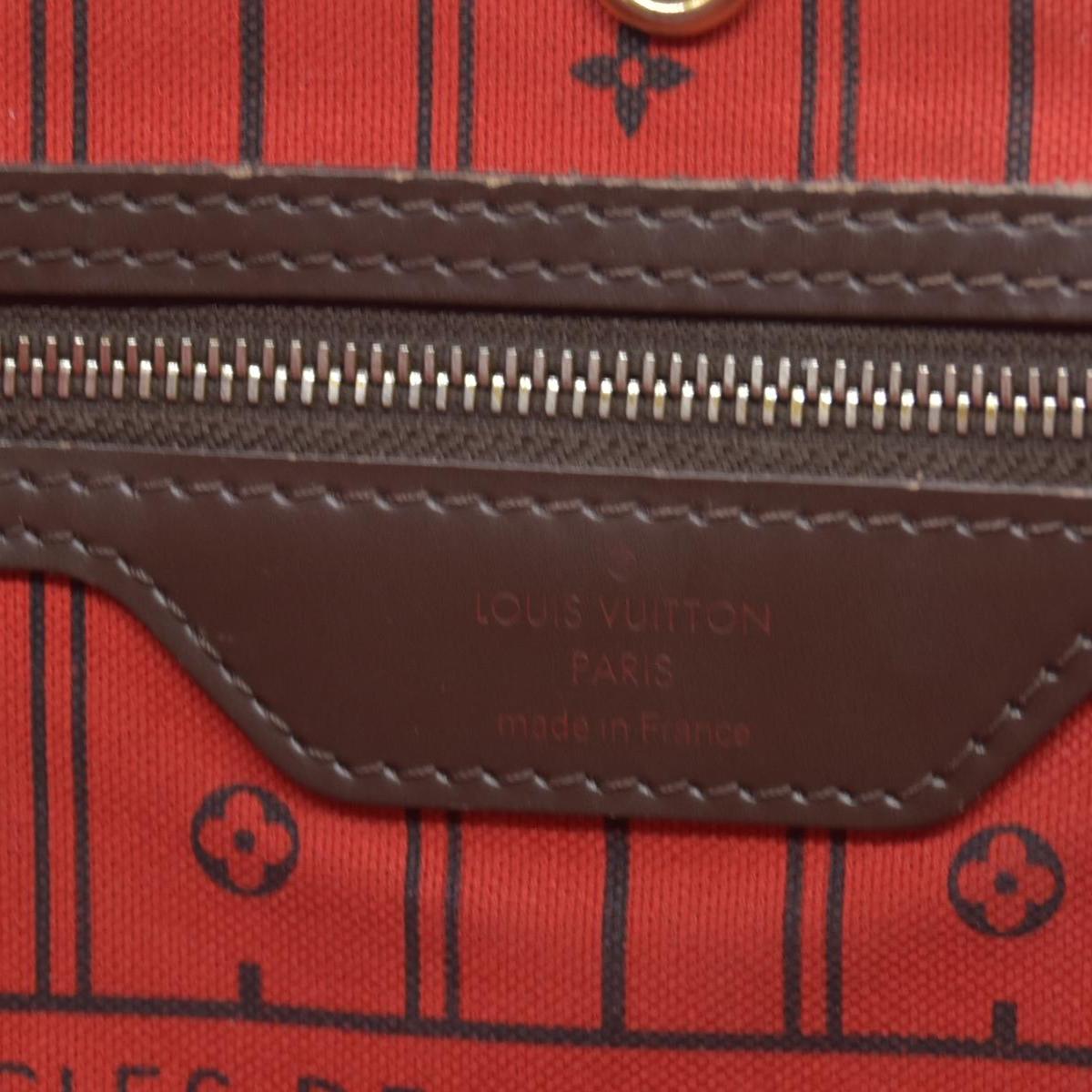 $2240 Louis Vuitton Damier Ebene Neo Neverfull GM Tote TJ4180 2010