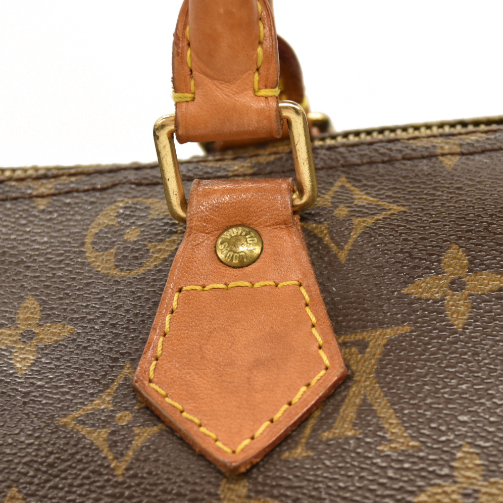 Louis Vuitton Monogram Speedy 30  M41108  Doctors Satchel Brown TH0042