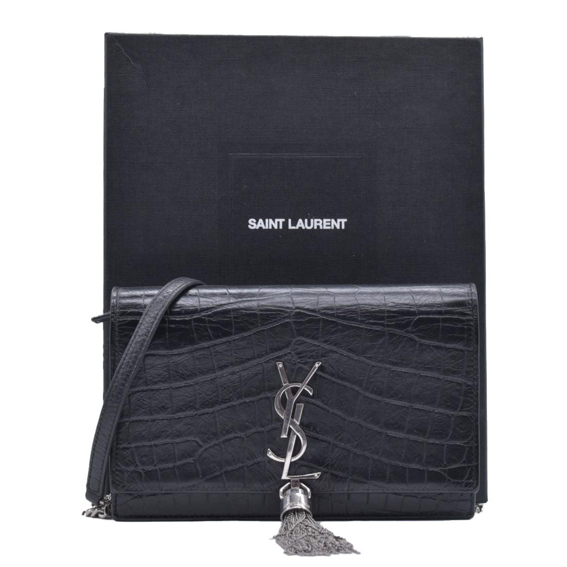 $3100 Saint Laurent Embossed Leather Kate CONSIGNMENT