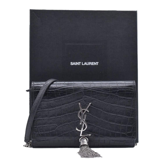 $2450 Saint Laurent Embossed Leather Kate CONSIGNMENT