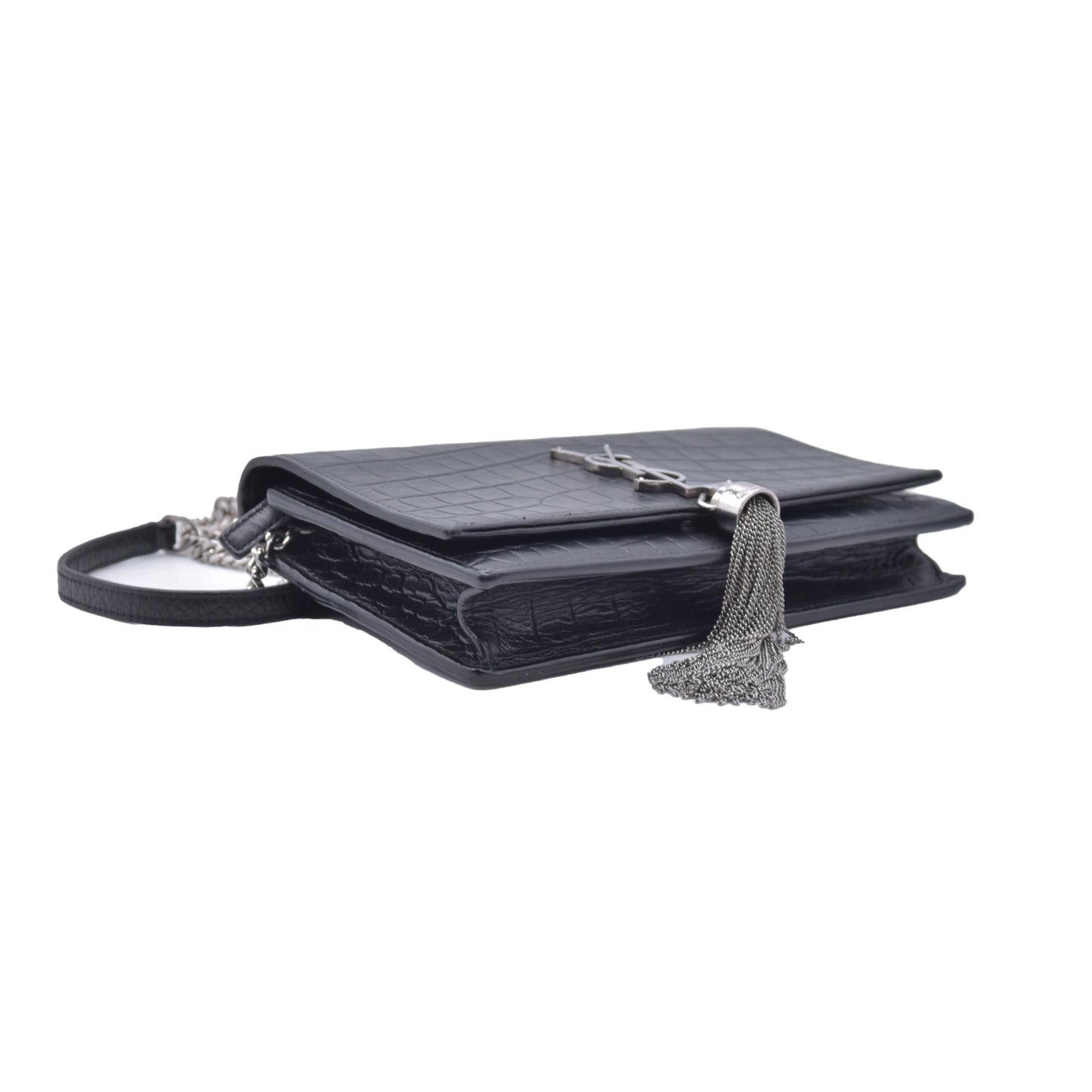 $3100 Saint Laurent Embossed Leather Kate CONSIGNMENT