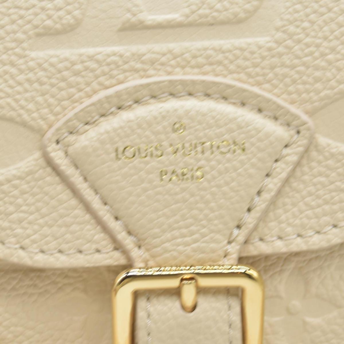 $3450 Louis Vuitton Empreinte Monogram Backup Backpack Cream