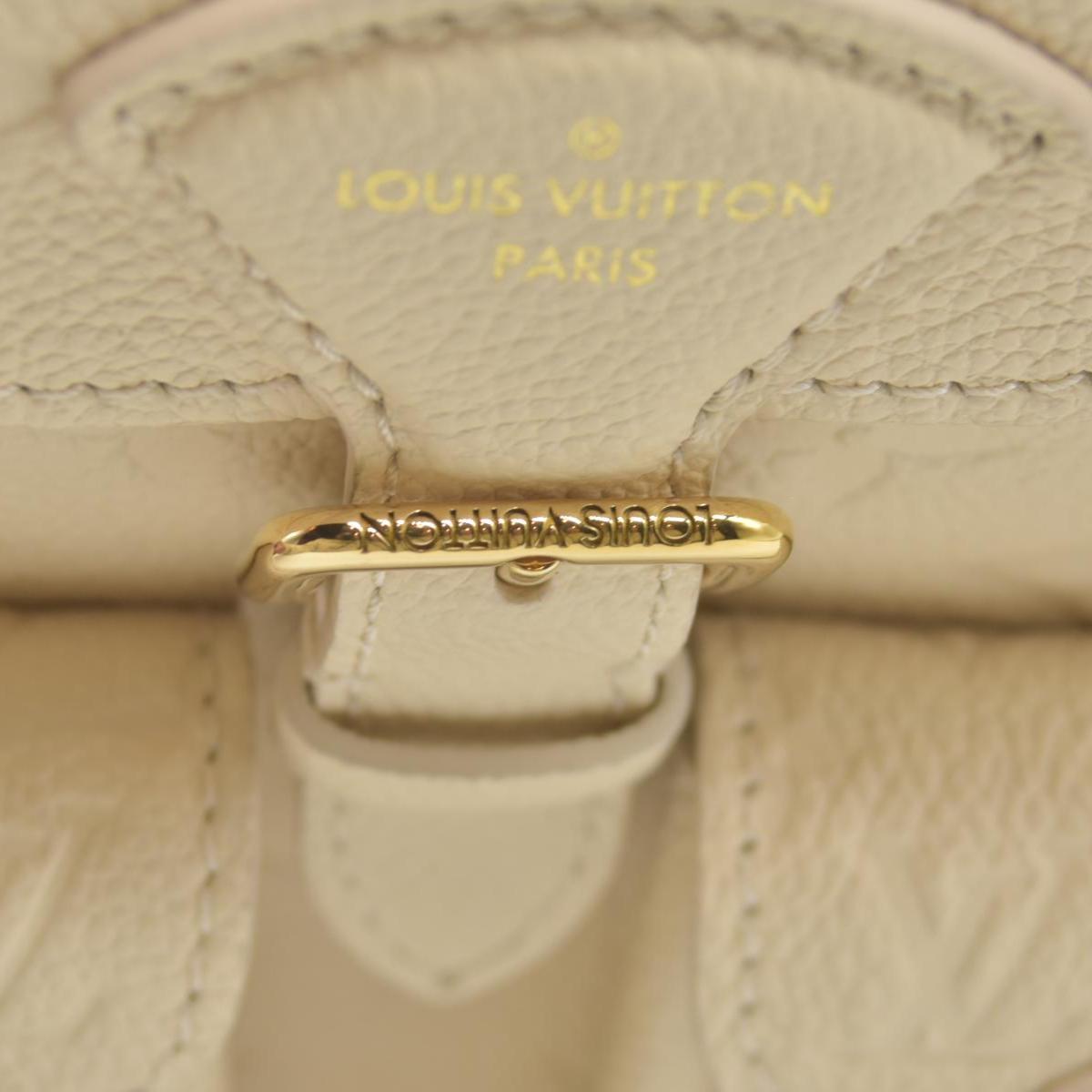 $3450 Louis Vuitton Empreinte Monogram Backup Backpack Cream