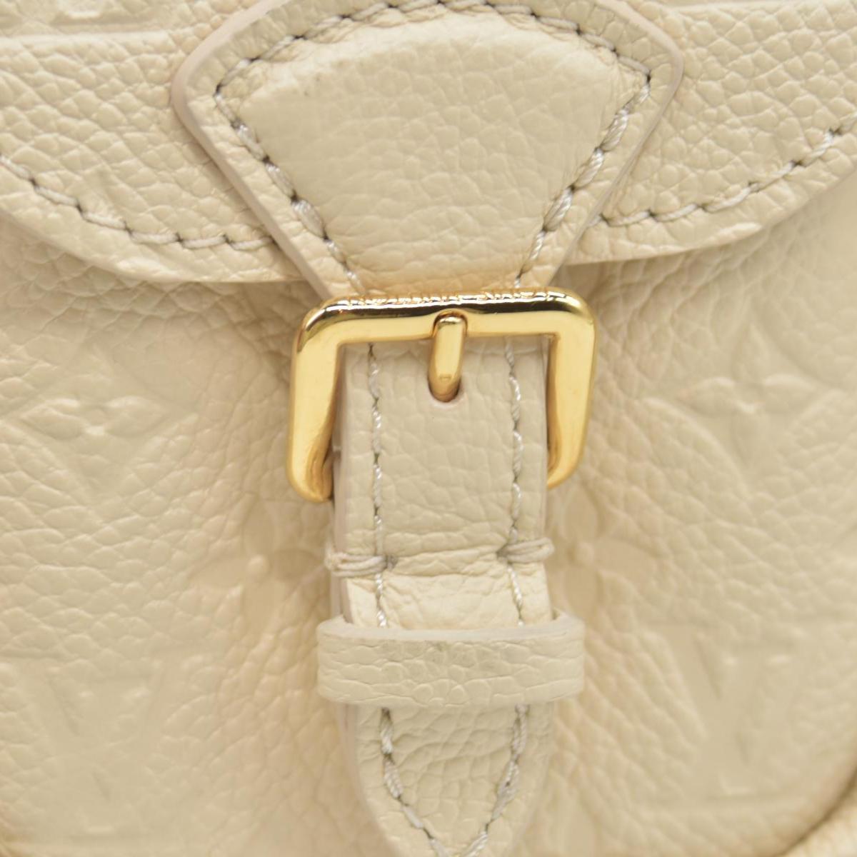 $3450 Louis Vuitton Empreinte Monogram Backup Backpack Cream