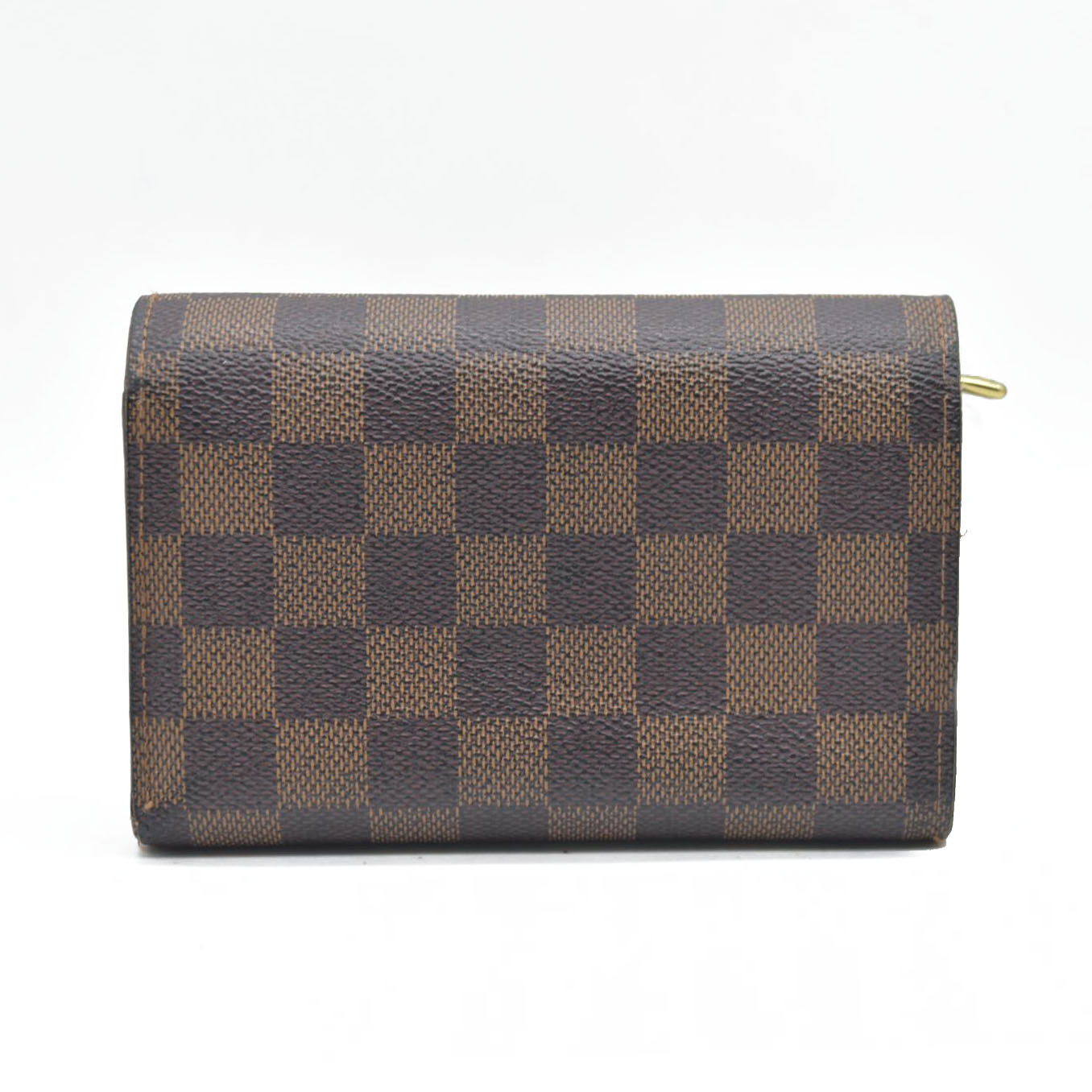 AUCTION $610 Louis Vuitton  Damier Ebene Porte Tresor Etui Papiers Wallet CA3079