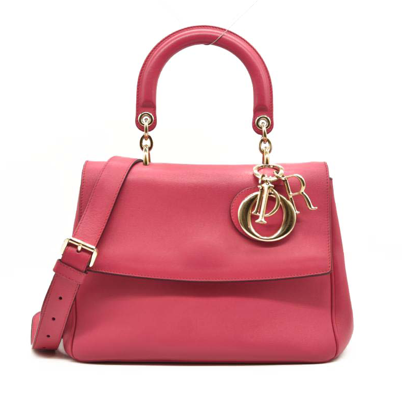 CHRISTIAN DIOR Leather Medium Be Dior Bag
