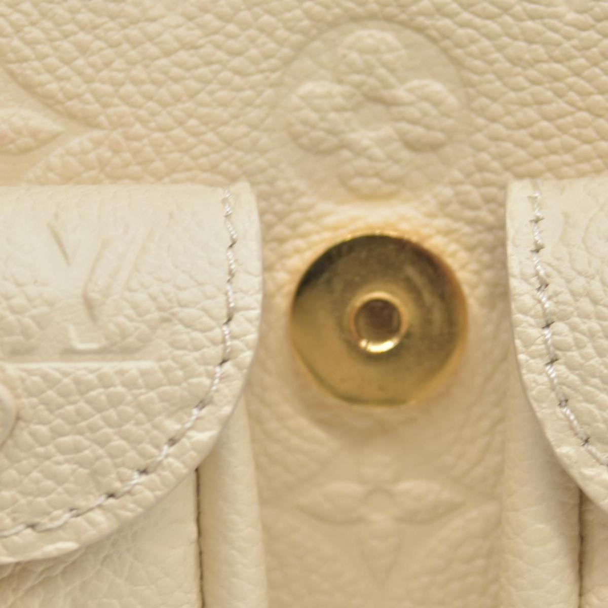 $3450 Louis Vuitton Empreinte Monogram Backup Backpack Cream