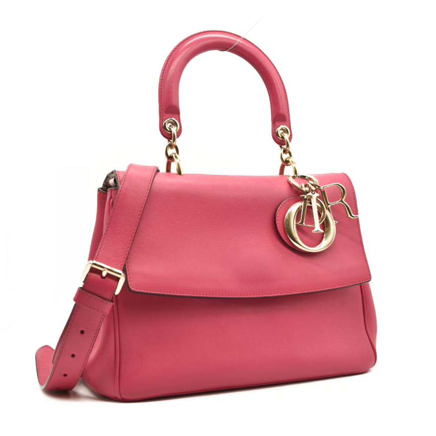 CHRISTIAN DIOR Leather Medium Be Dior Bag